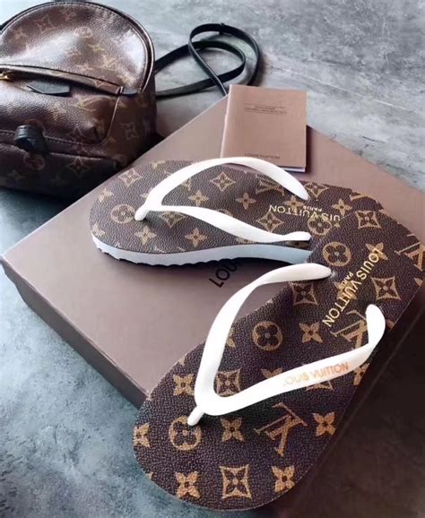 lv mink slippers|louis vuitton monogram flip flops.